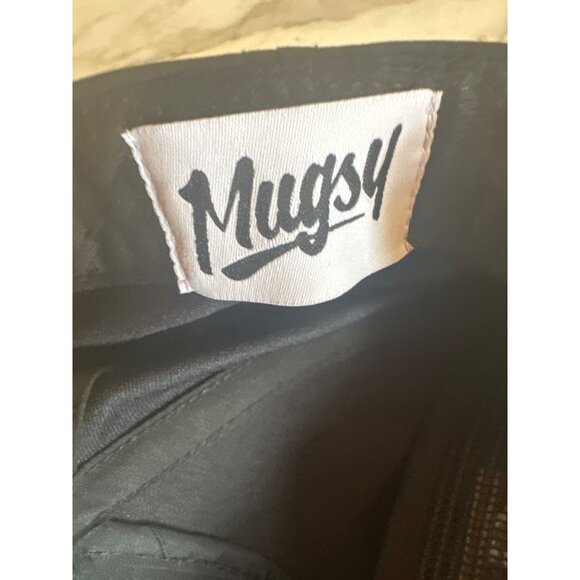 Mugsy Adjustable Snapback Hat Navy W/ Yellow Accents Embroidered Logo Polyester - Picture 5 of 5